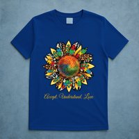 Accept Understand And Love Autism Awareness Sunflower T-Shirt