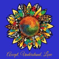 Accept Understand And Love Autism Awareness Sunflower T-Shirt