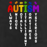 Always Unique Autism Definition Quote 7 Panel Mesh Trucker Snapback Hat