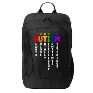 Always Unique Autism Definition Quote City Backpack