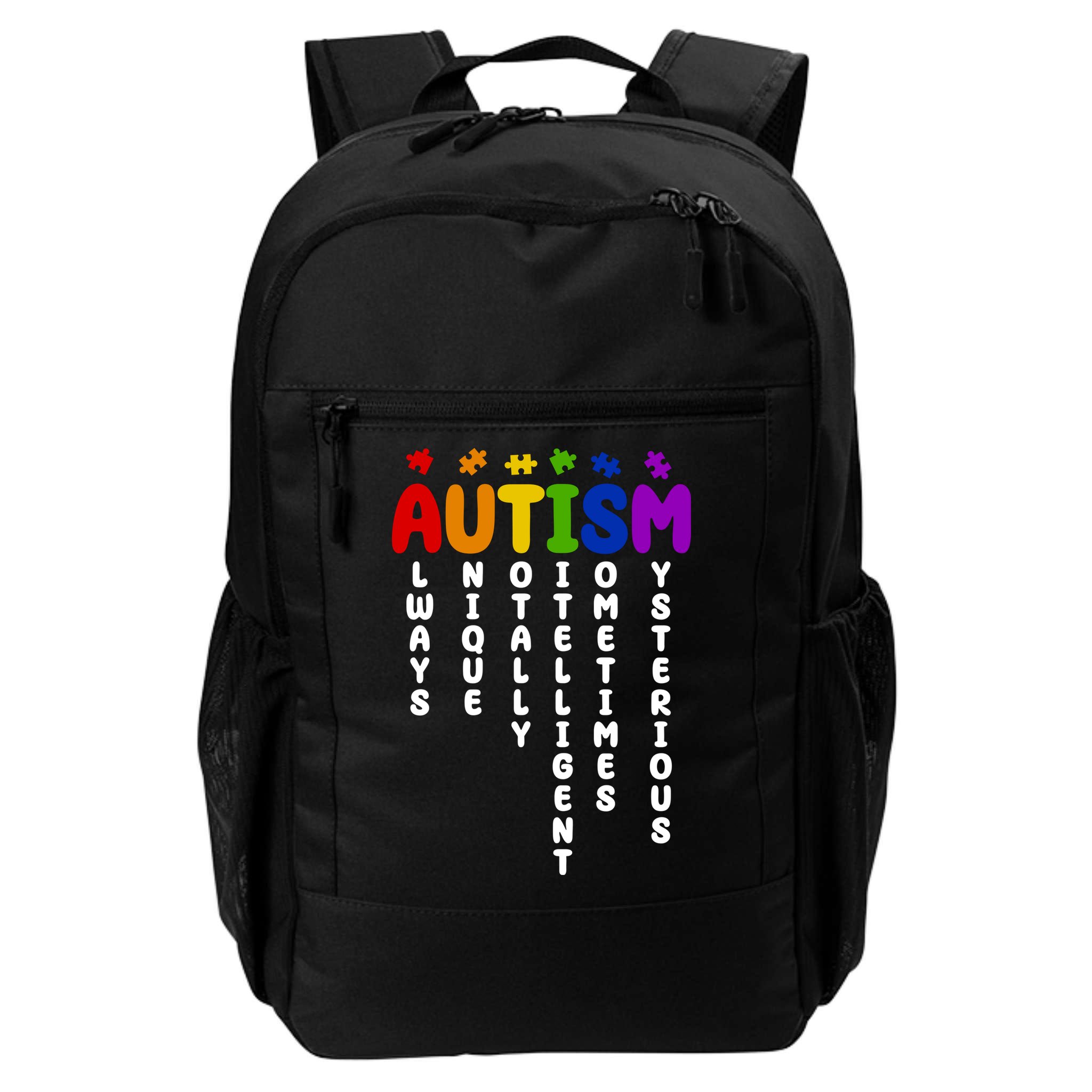 Always Unique Autism Definition Quote Backpack