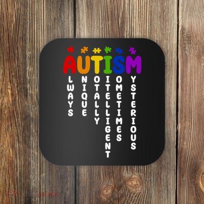 Always Unique Autism Definition Quote Coaster