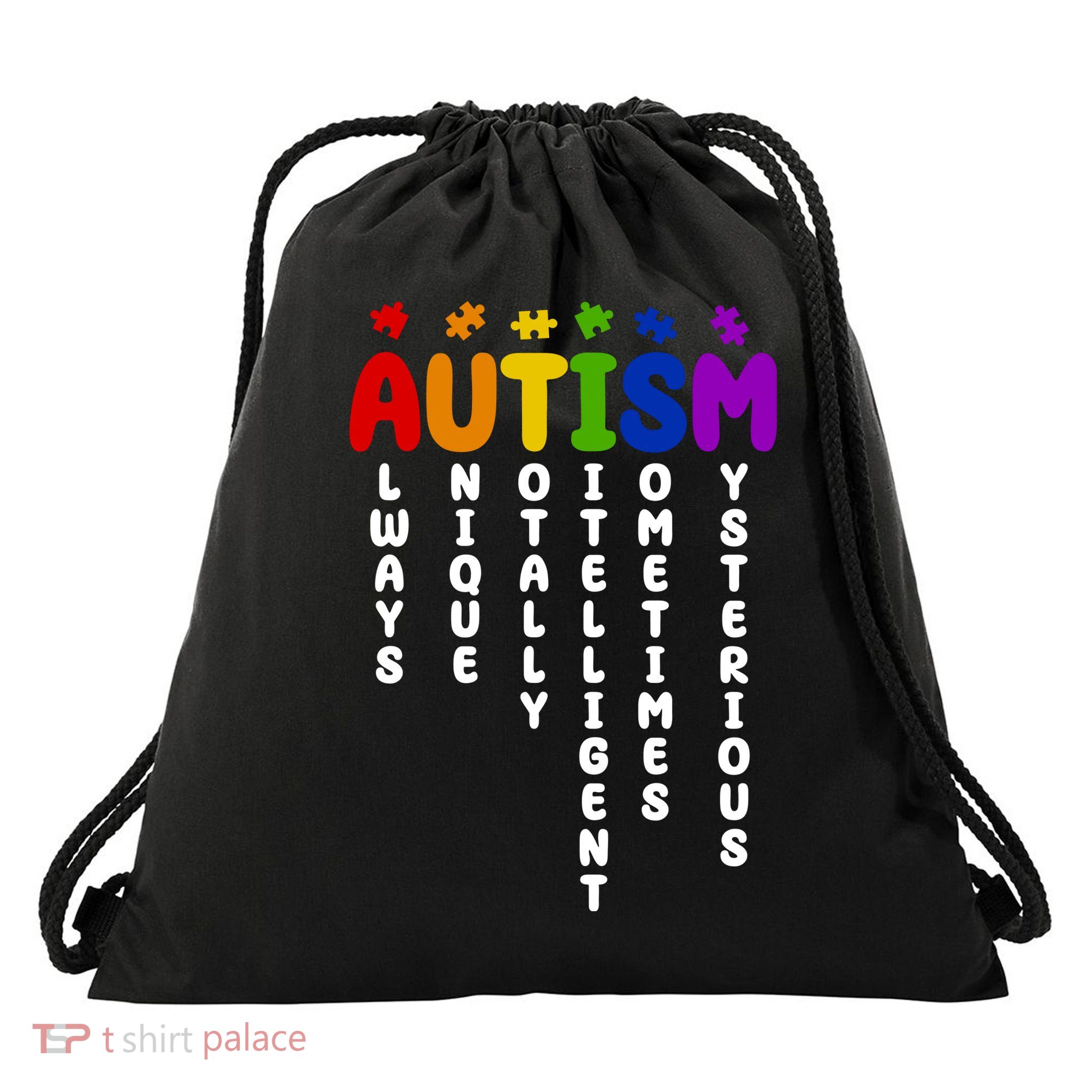 Always Unique Autism Definition Quote Drawstring Bag