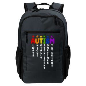 Always Unique Autism Definition Quote Daily Commute Backpack