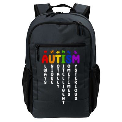 Always Unique Autism Definition Quote Daily Commute Backpack