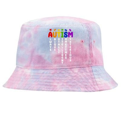 Always Unique Autism Definition Quote Tie-Dyed Bucket Hat