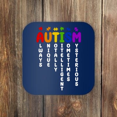 Always Unique Autism Definition Quote Coaster