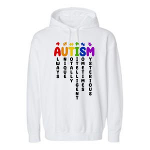 Always Unique Autism Definition Quote Garment-Dyed Fleece Hoodie