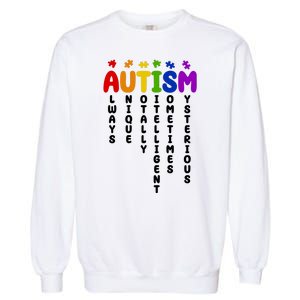 Always Unique Autism Definition Quote Garment-Dyed Sweatshirt