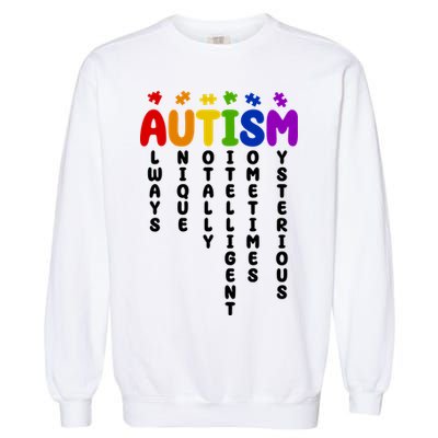 Always Unique Autism Definition Quote Garment-Dyed Sweatshirt