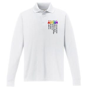 Always Unique Autism Definition Quote Performance Long Sleeve Polo