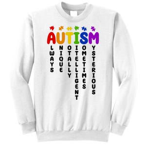 Always Unique Autism Definition Quote Sweatshirt