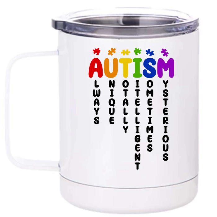 Always Unique Autism Definition Quote 12 oz Stainless Steel Tumbler Cup