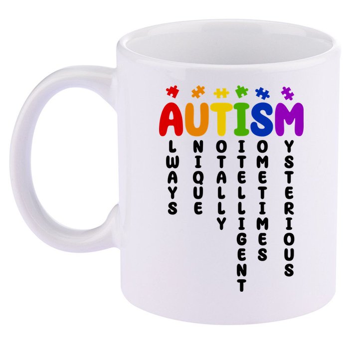 Always Unique Autism Definition Quote 11oz C Handle Ceramic Mug