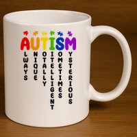 Always Unique Autism Definition Quote 11oz C Handle Ceramic Mug