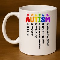 Always Unique Autism Definition Quote 11oz C Handle Ceramic Mug