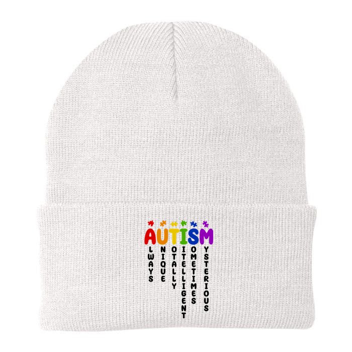 Always Unique Autism Definition Quote Knit Cap Winter Beanie