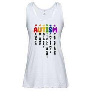 Always Unique Autism Definition Quote Ladies Essential Flowy Tank