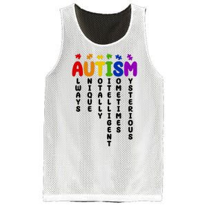 Always Unique Autism Definition Quote Mesh Reversible Basketball Jersey Tank