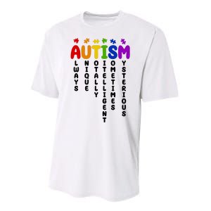 Always Unique Autism Definition Quote Performance Sprint T-Shirt