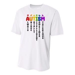 Always Unique Autism Definition Quote Youth Performance Sprint T-Shirt