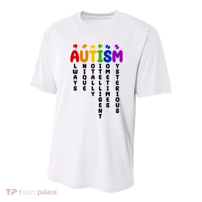 Always Unique Autism Definition Quote Youth Performance Sprint T-Shirt