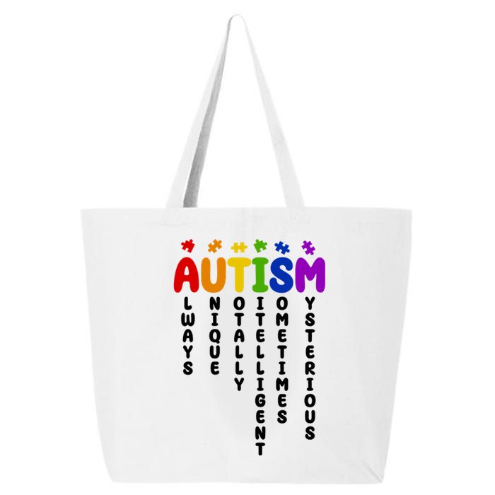 Always Unique Autism Definition Quote 25L Jumbo Tote