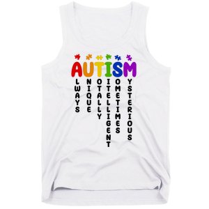 Always Unique Autism Definition Quote Tank Top