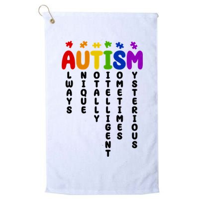 Always Unique Autism Definition Quote Golf Towel