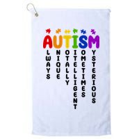 Always Unique Autism Definition Quote Golf Towel