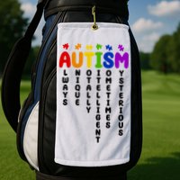 Always Unique Autism Definition Quote Golf Towel