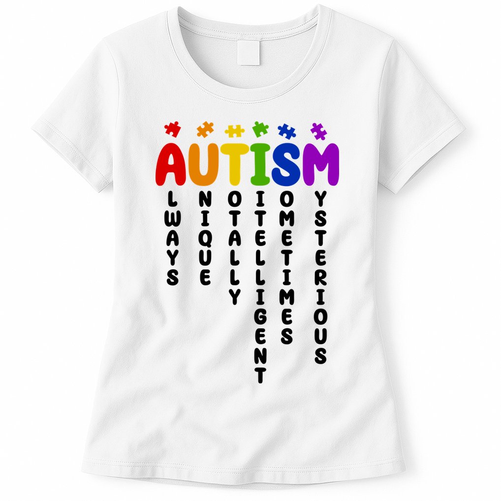 Always Unique Autism Definition Quote Womens T-Shirt