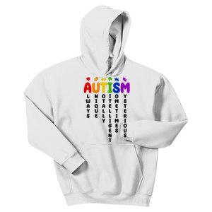 Always Unique Autism Definition Quote Kids Hoodie