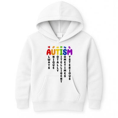 Always Unique Autism Definition Quote Kids Hoodie