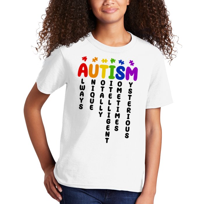 Always Unique Autism Definition Quote Kids T-Shirt