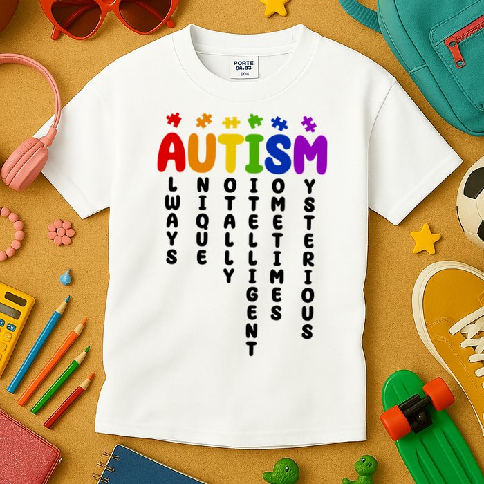 Always Unique Autism Definition Quote Kids T-Shirt