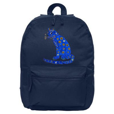 Ugly Blue Cat 16 in Basic Backpack