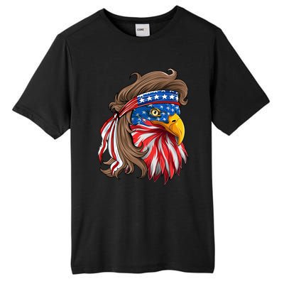 American Usa Bald Eagle Mullet Funny Patriotic 4th Of July Gift Tall Fusion ChromaSoft Performance T-Shirt