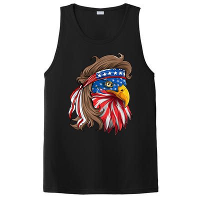 American Usa Bald Eagle Mullet Funny Patriotic 4th Of July Gift PosiCharge Competitor Tank