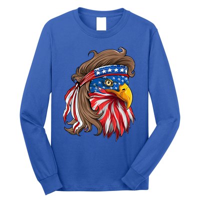 American Usa Bald Eagle Mullet Funny Patriotic 4th Of July Gift Long Sleeve Shirt