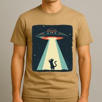 Awesome Ufo Beams A Cat Up For Intergalactic Laughs T-Shirt