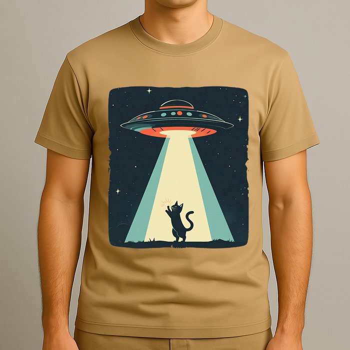 Awesome Ufo Beams A Cat Up For Intergalactic Laughs T-Shirt