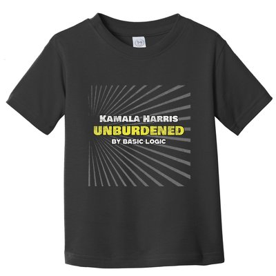 Antikamala Unburdened By Basic Logic Cool Distressed Toddler T-Shirt