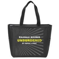 Antikamala Unburdened By Basic Logic Cool Distressed Zip Tote Bag