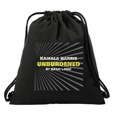Antikamala Unburdened By Basic Logic Drawstring Bag