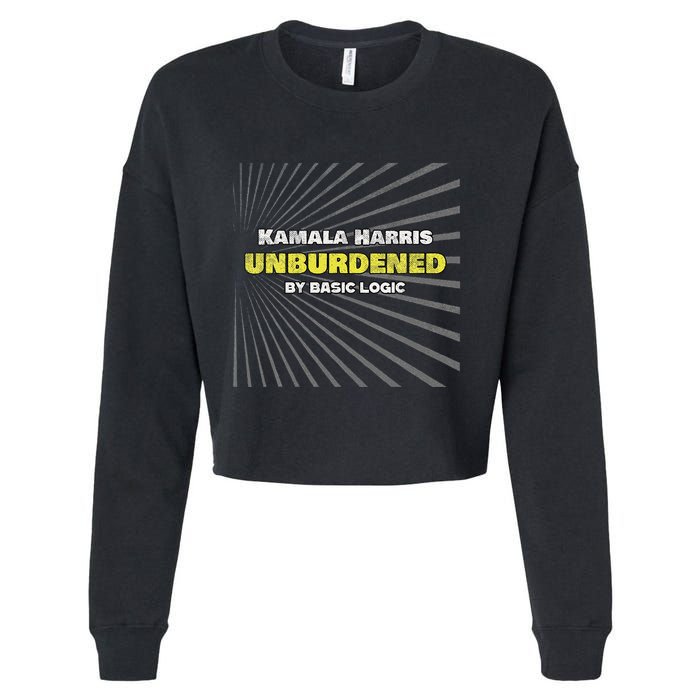 Antikamala Unburdened By Basic Logic Cropped Pullover Crew