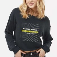 Antikamala Unburdened By Basic Logic Cropped Pullover Crew