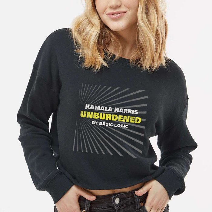 Antikamala Unburdened By Basic Logic Cropped Pullover Crew