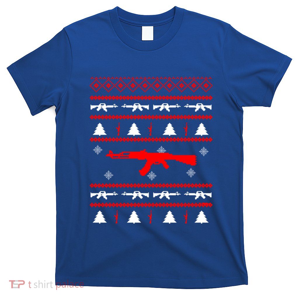 Ak47 Ugly Christmas Party Sweater Gun Lovers Gift T-Shirt