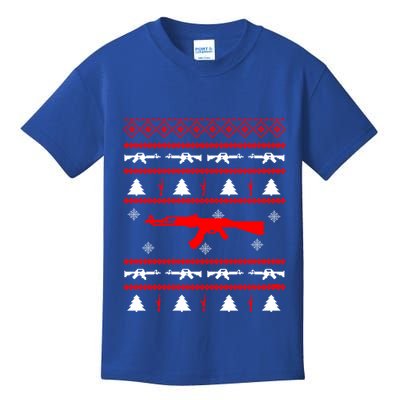 Ak47 Ugly Christmas Party Sweater Gun Lovers Gift Kids T-Shirt